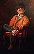 young gent, formal oil portrait
